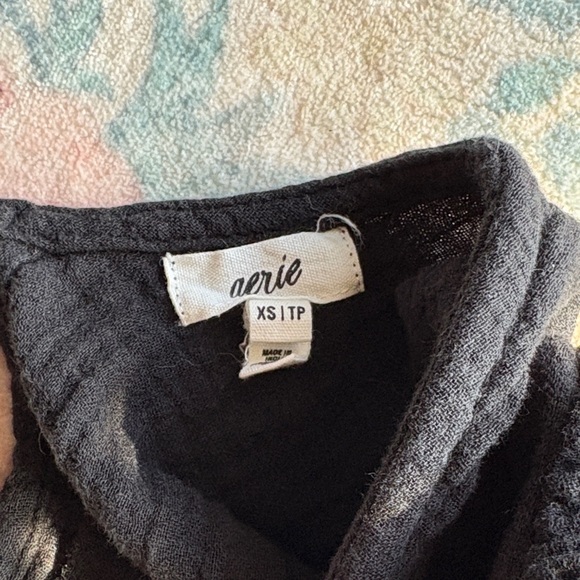 Aerie Black Tie-Back swim coverup - Picture 2 of 4